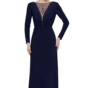 Rina diMontella Navy Maxi Dress